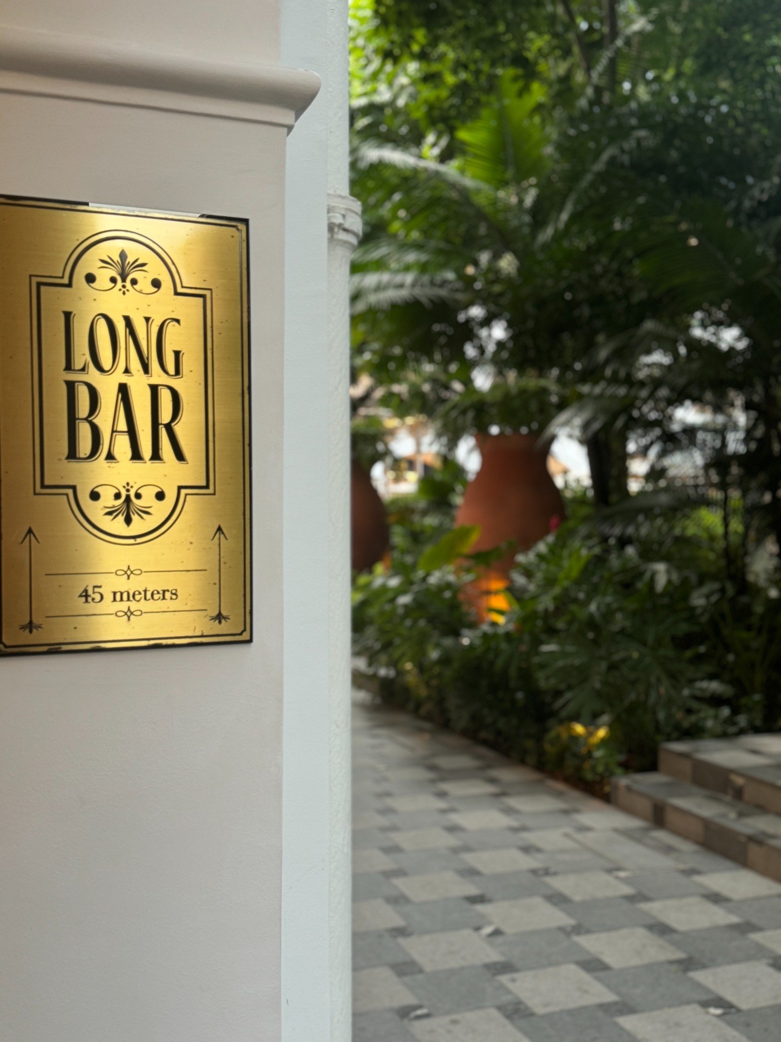 Long Bar sign at Raffles Singapore